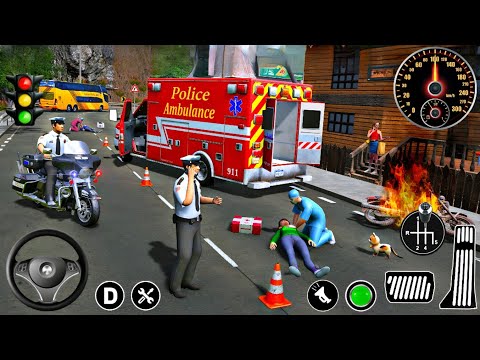 US City Ambulance Rescue Simulator 3D - Real Emergency Rescue Duty Van Driver : Android Gameplay