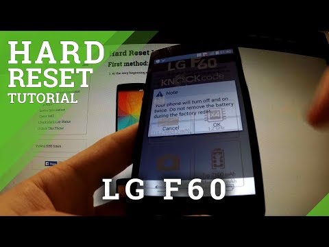 Hard Reset LG F60 - Factory Reset by Android Settings