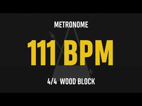 111 BPM 4/4 - Best Metronome (Sound : Wood block)