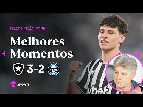 VAR ANULA GOL DE EMPATE NO FIM E FOGÃO VENCE EM RETORNO DE RENATO AO GRÊMIO | BOTAFOGO 3 X 2 GRÊMIO