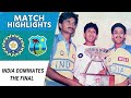 India Dominates The Final At Eden Gardens India Vs West Indies 1994 Wills World Series