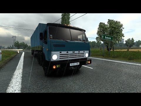 KamAZ 5410 | ETS2 Realistic Truck Driving | Bialystok to Lublin