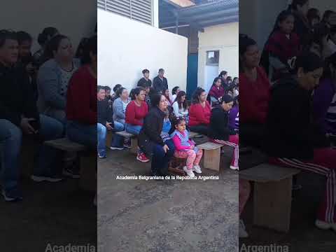 Donación de un cuadro del Gral. Manuel Belgrano a la Escuela 149 de Berón de Astrada, Corrientes.