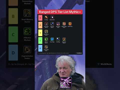 Ranged DPS Tier List Mythic #worldofwarcraft #warcraft #mmo #mmorpg #gaming #shorts