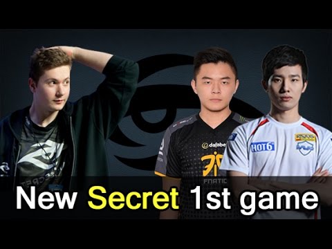 New Secret first game vs 9218 MMR Newbee.Sccc — Dota 2