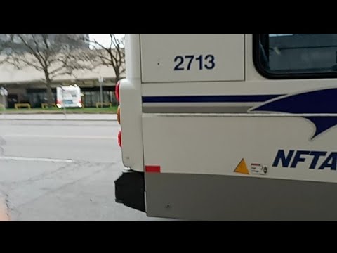NFTA Metro: 2007 Gillig Hybrid #2713 On Route 24L Downtown To Metropolitan Transportation Center