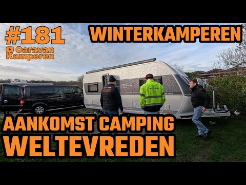 #vlog181 First time winter CAMPING | Arrival at Weltevreden campsite in Zoutelande