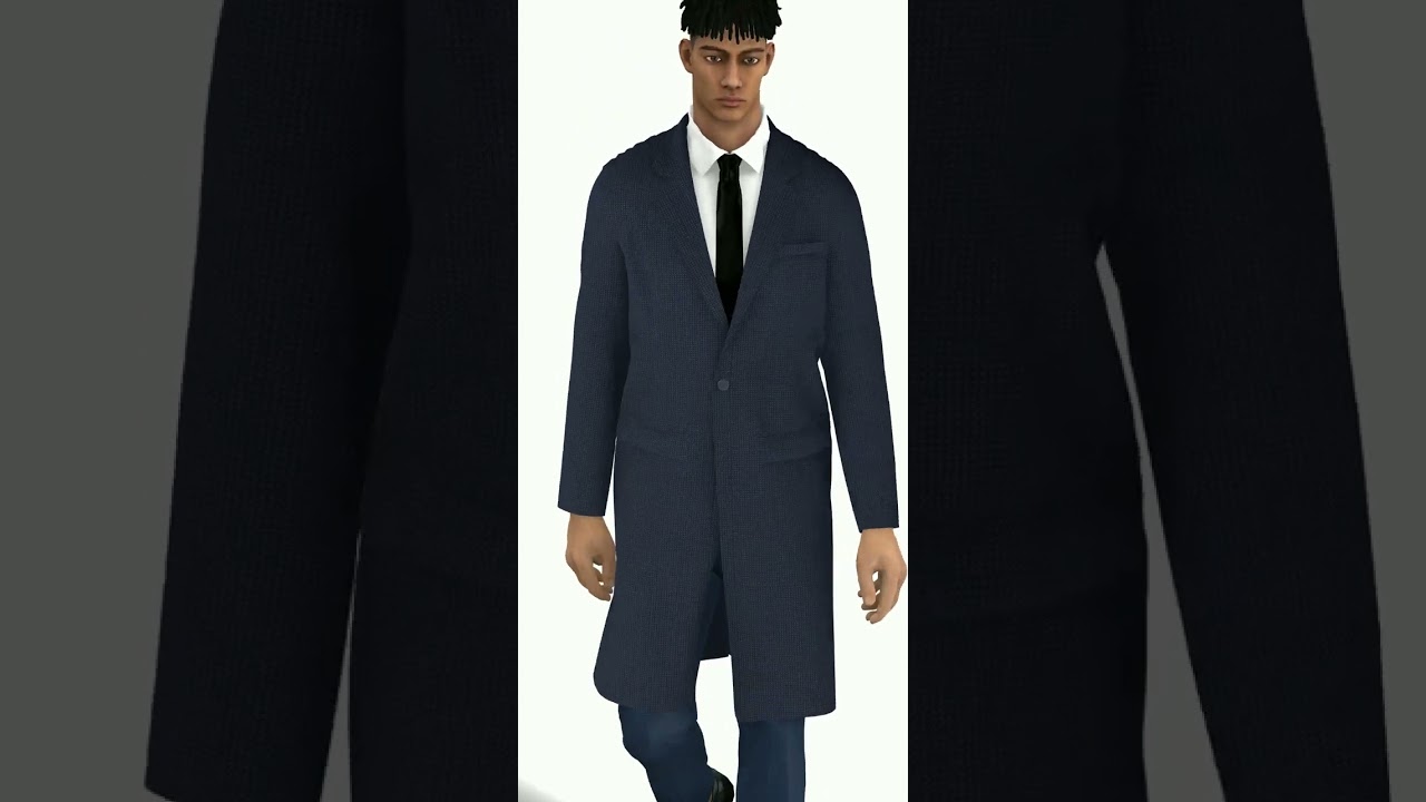 single button coat