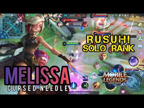 17 Kill !! First Melissa Solo Rank Roads To Mythic - Build Top 1 Global Melissa - MLBB