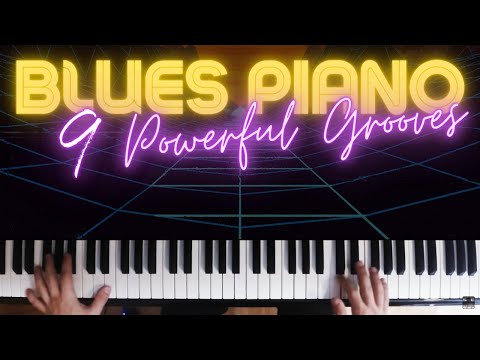9 Ways to Play Bluesy Left Hand Grooves │ Blues Piano Lesson #7