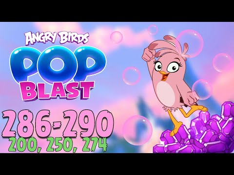 Angry Birds Pop Blast Gameplay Pt 58: Levels 286-290 - Bubble Gum Ahoy!