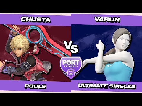 Port 6 Pools - Chusta (Shulk) Vs. varun (Wii Fit Trainer) SSBU Ultimate Tournament