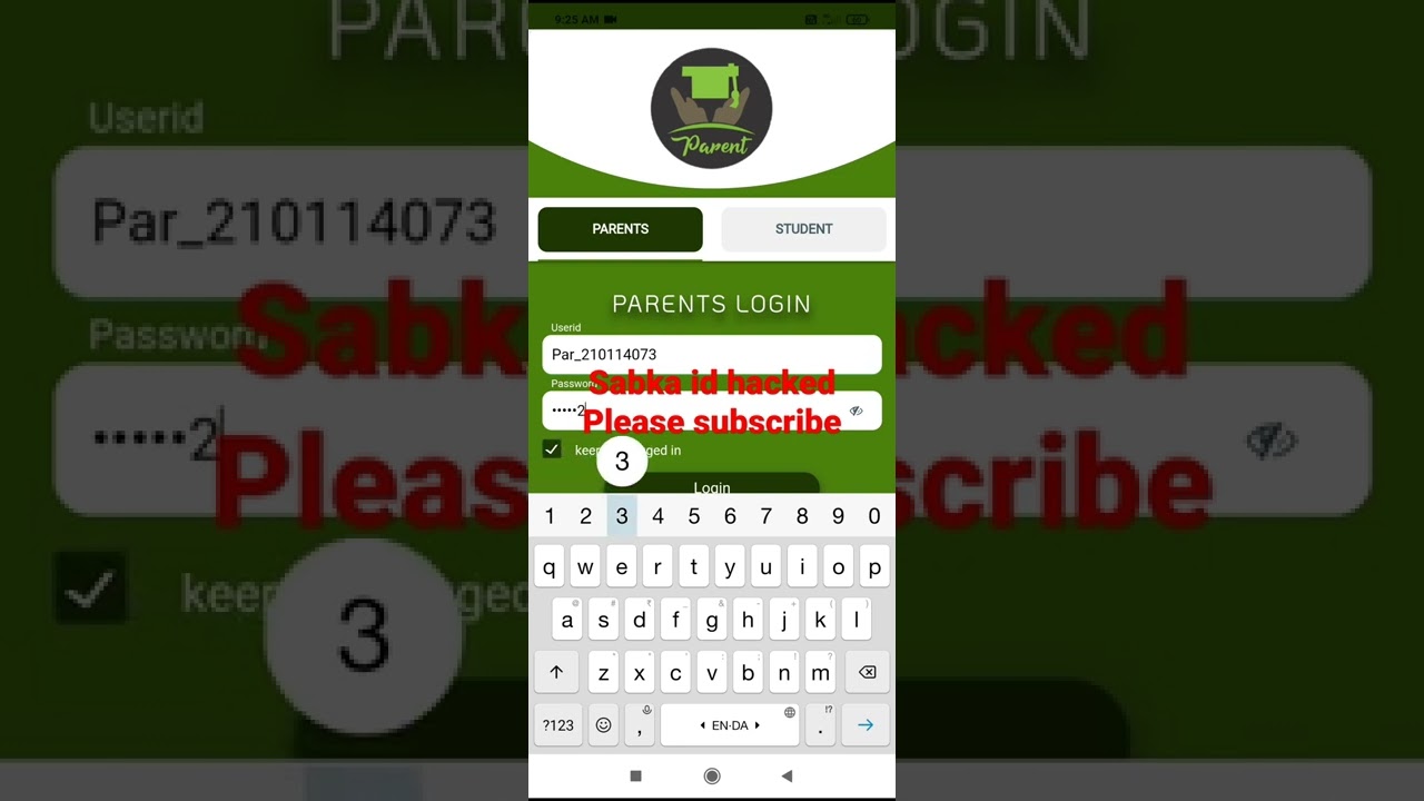 how to login sweedu parents app