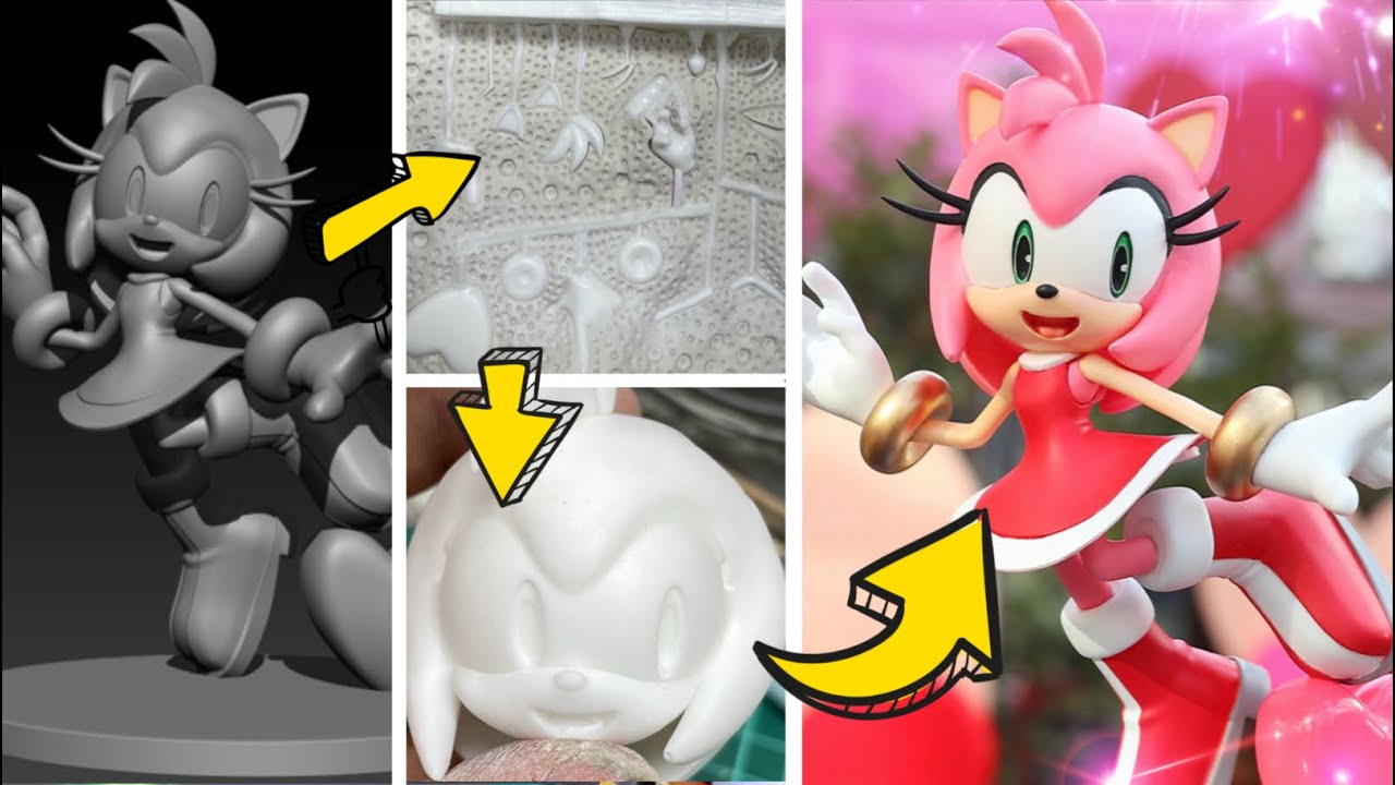 私がガレージキットを作る(造形)理由。【造形】エミー・ローズのガレージキットを作る sonic amy rose figure