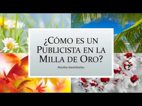 Como es un Publicista en el Milla de Oro