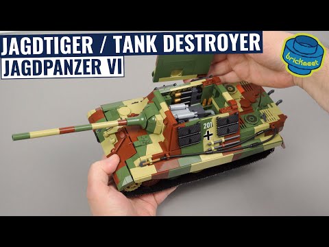 Jagdtiger / Tank Hunter - Jagdpanzer VI With Full Interior - COBI 2580 (Speed Build Review)