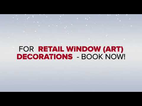 Christmas window art by expert window art