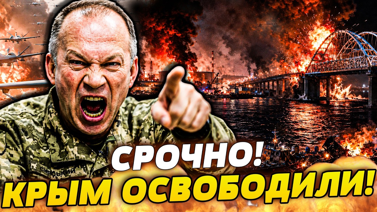 😱НЕВЕРОЯТНО! СРОЧНОЕ РЕШЕНИЕ ПО КРЫМУ: ВОЗВРАТ УКРАИНЕ! ВСУ ОБРУШИЛИ РОЙ ДР?