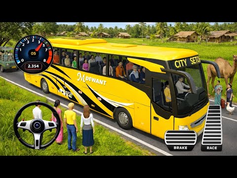 Latest Coach Bus Simulator Volvo - Indian Offroad Bus Driving 3D - Bus Games Android GamePlay