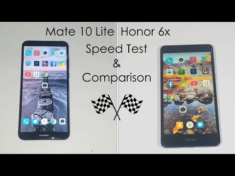 Huawei Mate 10 Lite Vs Honor 6X Speed Test Comparison! Video