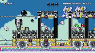 Rainbow-Train Manufacture by GM| Flex-D - Super Mario Maker 2 - No Commentary 1bv 1bw