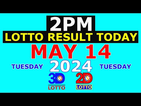 Lotto Result Today 2pm May 14 2024 (PCSO)