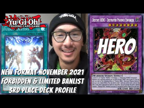 Yugioh November 2021 Locals 3rd Place Deck Profile- HERO Ft Destroyer Phoenix Enforcer?! Thomas Phan