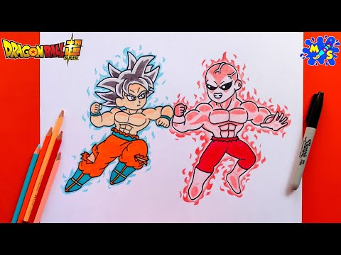 Goku Vs Jiren Drawing || How to Draw Goku Ultra Instinct Vs Jiren Full Power Step by Step