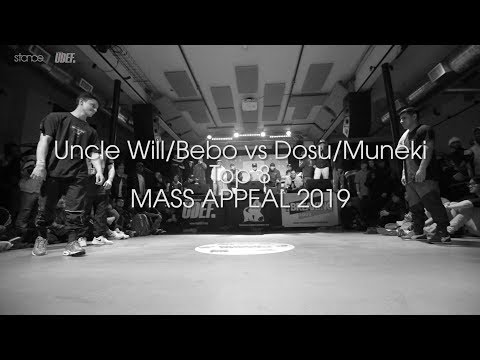 Uncle Will and Bebo vs Dosu and Muneki (Top 8) // .stance // Mass Appeal 2019