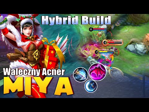 Miya Powerfull Arrows Hybrid Build! Top 1 Global Miya ~ Mobile Legends