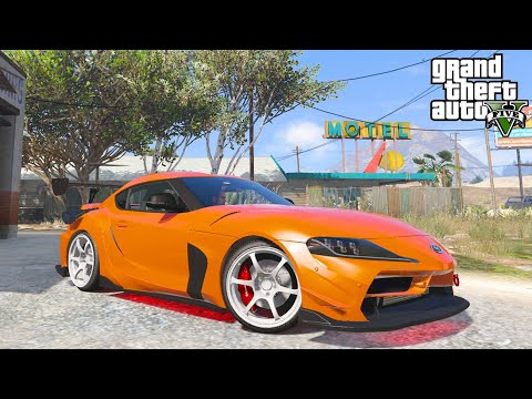 MOBIL KENCANG TOYOTA SUPRA MK5 GR TURBO MESIN BMW NIH BOS - GTA V MOD INDONESIA EPISODE SPESIAL