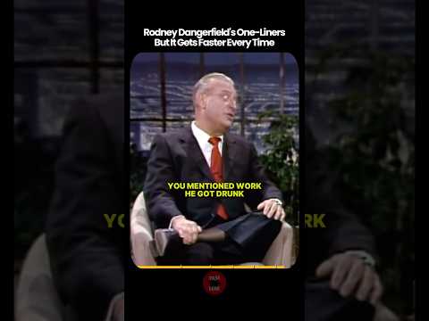 Rodney Dangerfield's One Liners But It Gets Faster Every Time | #shorts