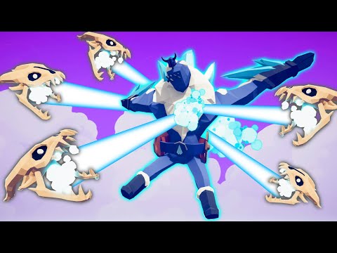 WHO CAN SURVIVE in CIRCLE vs 100x GASTER BLASTER | TABS - Totally Accurate Battle Simulator