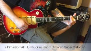 Video thumbnail for Epiphone Ace Frehley "KISS" Les Paul Custom Electric Guitar w/ Dimarzio PIckups by Morrell Music Company