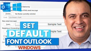 How To Change Default Font Size In Outlook New Emails, Reply And Forward On Windows