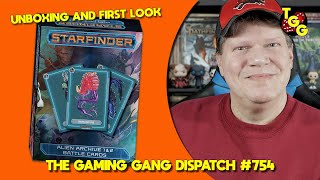 First Look at Starfinder: Alien Archive 1 & 2 Battle Cards on The Gaming Gang Dispatch EP 754