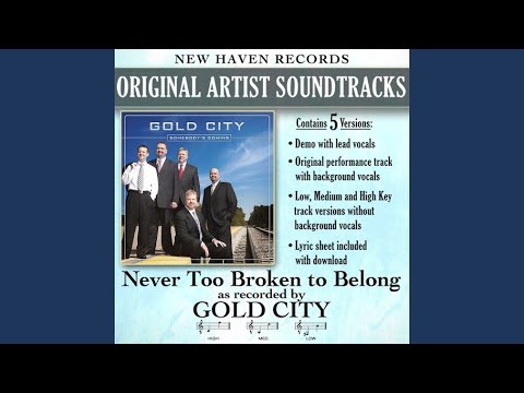 Never Too Broken to Belong (Performance Track With Background Vocals)