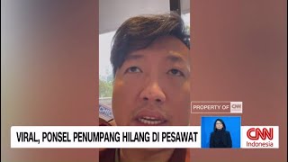 Viral Ponsel Penumpang Pesawat Hilang di Pesawat