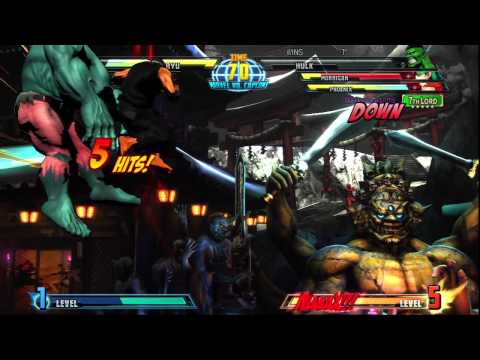 Marvel vs Capcom 3 Maroon-Atoms (Hulk, Spencer, Morrigan) vs Revin122 (Dante, Ryu, Sentinel) part 3