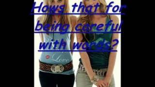 Careful with words by aly and aj with lyrics