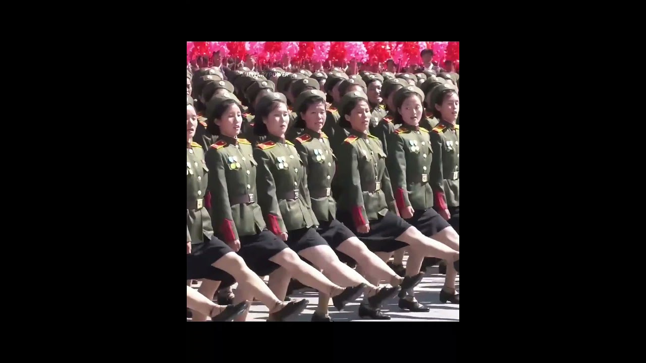 No national army can parade like them #militaryparade #military #northkorea