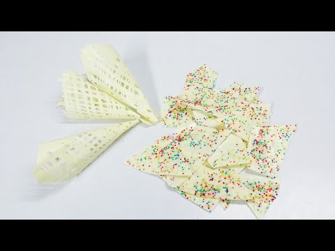 Garnish making tutorial - 12(chocolate cone)