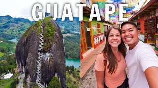 Climbing Colombia's Giant Rock - Piedra del Peñol Guatape // Colombia Travel Vlog