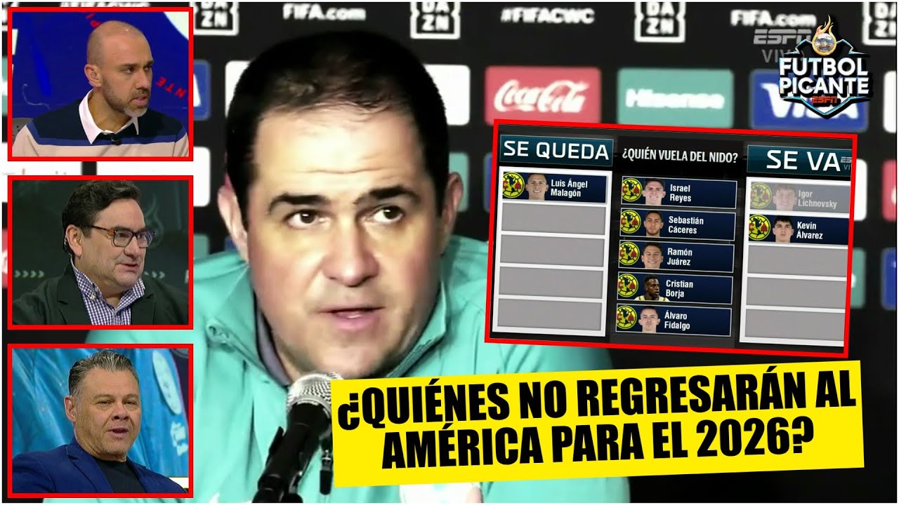 AMÉRICA tendrá que DESPEDIRSE de algunos jugadores que YA NO DAN LA TALLA | Futbol Picante