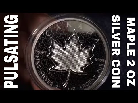 2020 Pulsating Maple Leaf 2 Oz Silver Coin - STUNNING