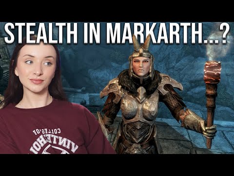The Dwemer Scholar of Markarth🖤 | First Time Playing SKYRIM | LUCYJROBYN [34]