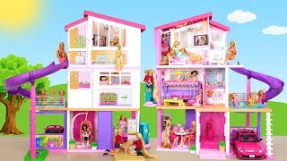 Rumah boneka Barbie baru dengan kolam renang