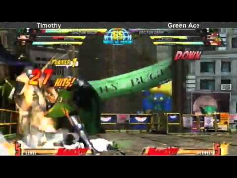 4-7-11 Timothy (Haggar/Doom/Spencer) vs Green Ace (Wesker/Doom/Phoenix) 2 - MvC3