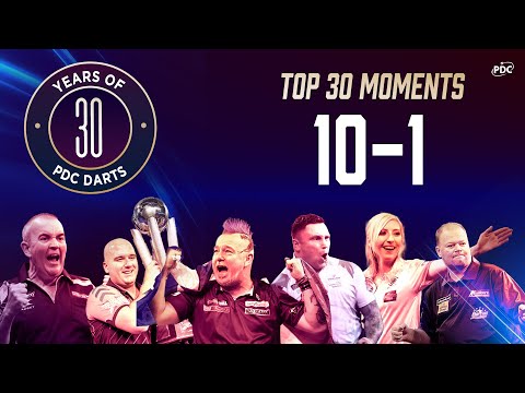The 30 Most Iconic PDC Moments in History | Moments 10-1 (Chronological Order)