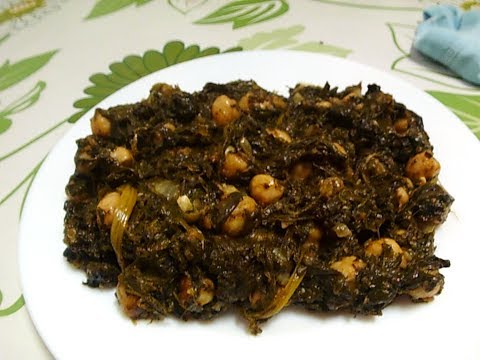 Cómo hacer espinacas con garbanzos